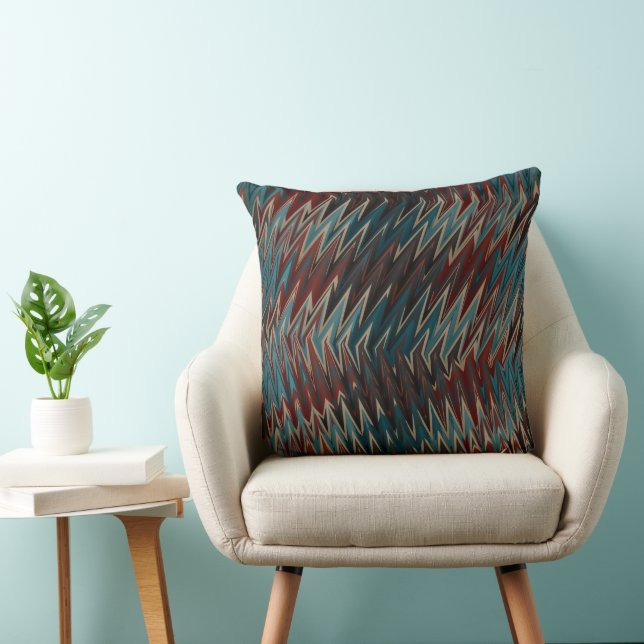 Bent Arrows Throw Pillow (Chair)