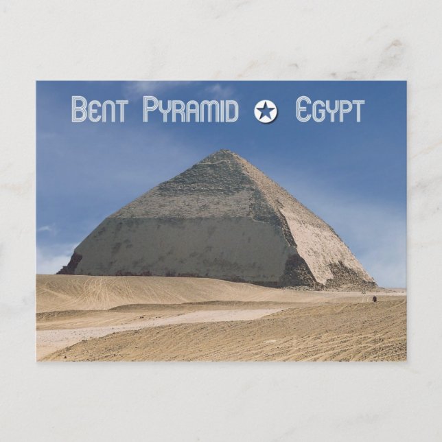 Bent Pyramid at Dahshur, Egypt Postcard (Front)