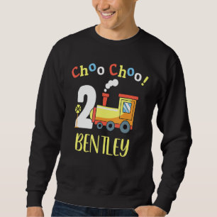 Bentley Choo Choo Two Train 2nd Birthday Turning 2 Sweatshirt