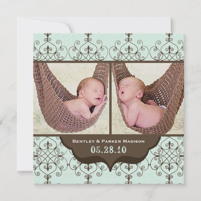 Bentley James BIrth Announcements (Front)