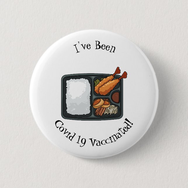 Bento cartoon illustration 2 inch round button (Front)