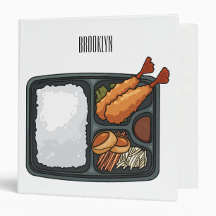 Bento cartoon illustration binder