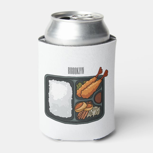 Bento cartoon illustration  can cooler (Can Front)