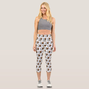 Bento cartoon illustration capri leggings