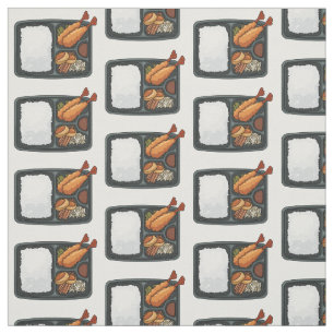 Bento cartoon illustration fabric