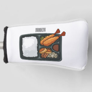 Bento cartoon illustration golf head cover