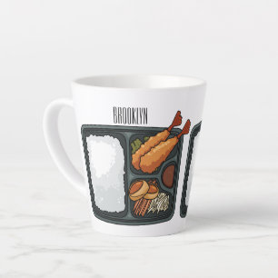 Bento cartoon illustration latte mug