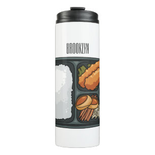 Bento cartoon illustration thermal tumbler