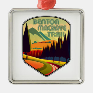 Benton MacKaye Trail Colours Metal Ornament