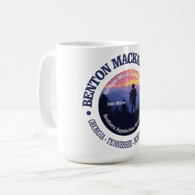 Benton MacKaye Trail (rd2) Coffee Mug (Front Left)