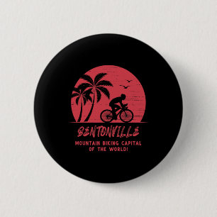 Bentonville Arkansas Mountain Biking 2 Inch Round Button