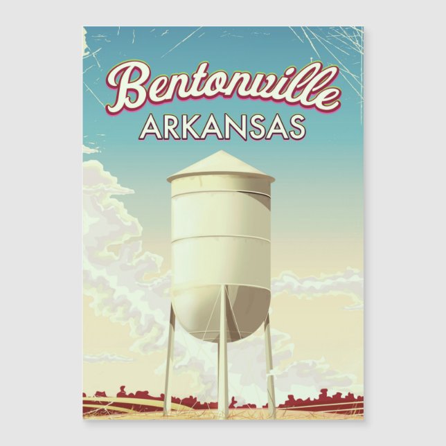 Bentonville, Arkansas travel poster. (Front)