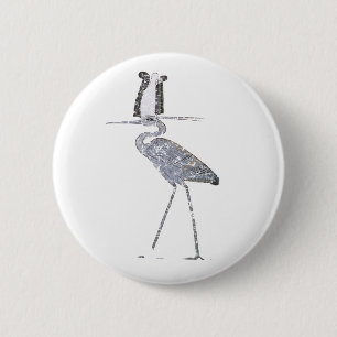 Benu Bird 2 Inch Round Button