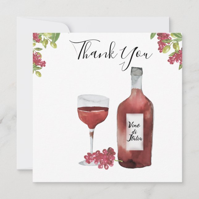 Benvenuti Italia Mariage Merci Cartes (Devant)