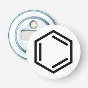 BENZENE RING SYMBOL BOTTLE OPENER