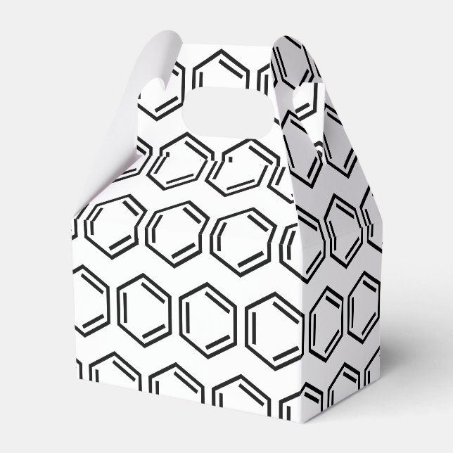 BENZENE RING SYMBOL FAVOR BOX (Front Side)