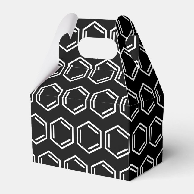 BENZENE RING SYMBOL FAVOR BOX (Front Side)