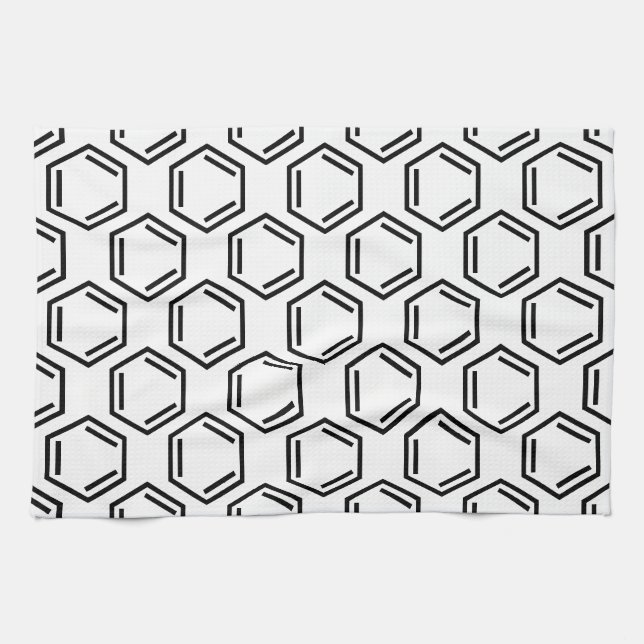 BENZENE RING SYMBOL KITCHEN TOWEL (Horizontal)