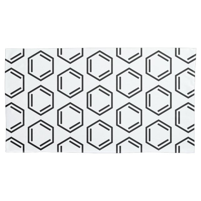 BENZENE RING SYMBOL PILLOWCASE (Front-Left)