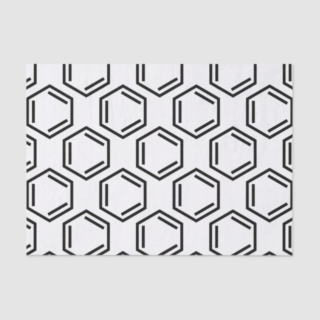 BENZENE RING SYMBOL TISSUE PAPER (Front)