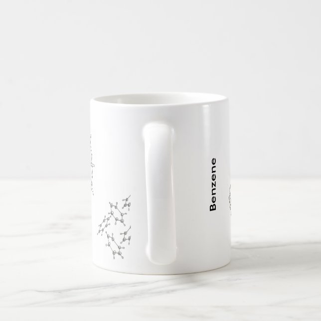 Benzene structures coffee mug (Handle)