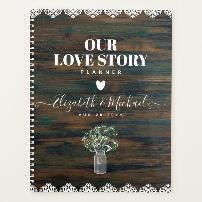 BEORGANIZED WEDDING PLANNER Gypsophila Rustic Lace (Front)