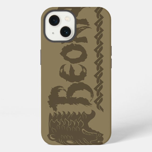 BEORN™ Bear Head Name iPhone Case (Back)