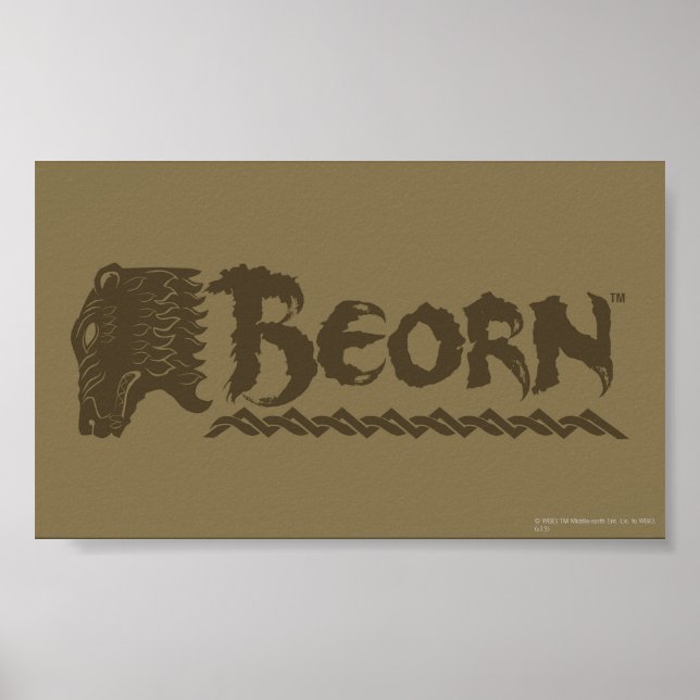 BEORN™ Bear Head Name Poster (Front)