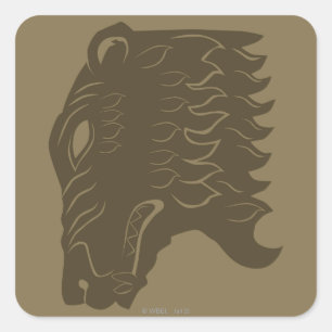 BEORN™  Bear Head Symbol Square Sticker