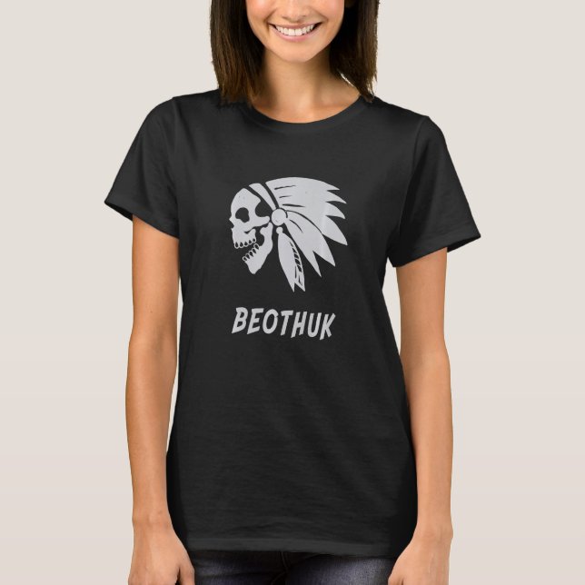 Beothuk Native American Indian Born Freedom Evil S T-Shirt (Front)