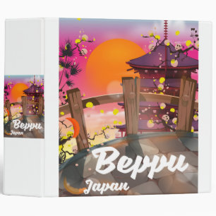 Beppu Japanese travel poster Binder