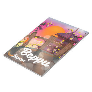 Beppu Japanese travel poster Notepad