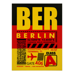 BER Berlin Airport Poster