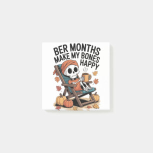 Ber Months Make My Bones Happy Christmas Post-it Notes