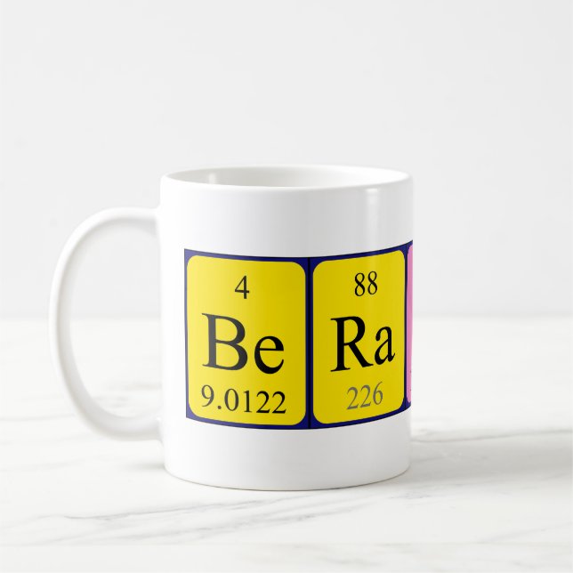 Berangere nom de table périodique mug (Gauche)
