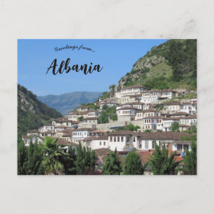 Berat City of a Thousand Windows Albania Postcard