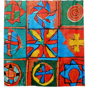 Berber Amazigh motifs, signs and symbols abstract
