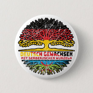Berber Berberisch Deutsch Deutschland Baum Wurzel 2 Inch Round Button