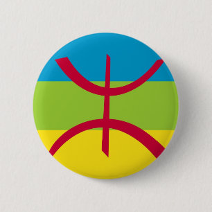 berber ethnic flag 2 inch round button