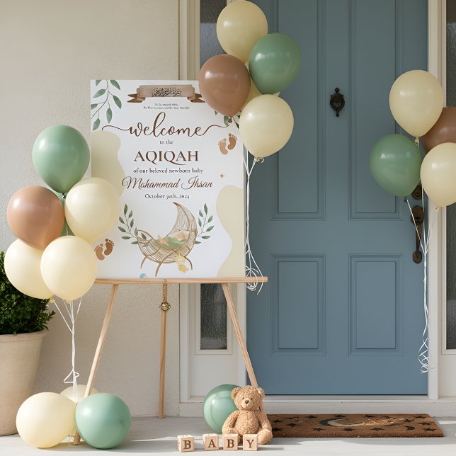 Berceau Unisex Musulman Baby Aqiqah Party (Créateur téléchargé)