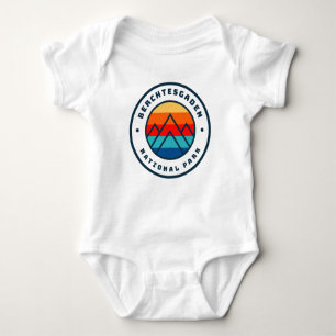 Berchtesgaden National Park Germany Minimalist Baby Bodysuit