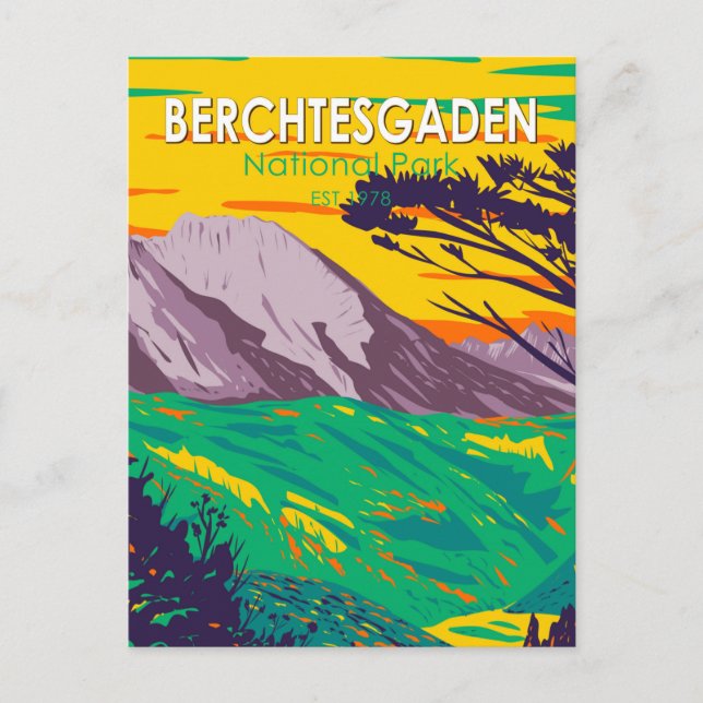 Berchtesgaden National Park Germany Vintage Postcard (Front)