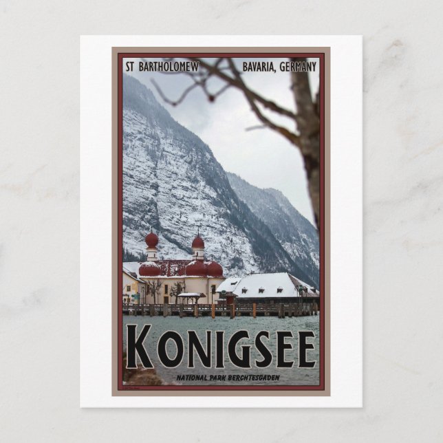 Berchtesgaden - St Bartholomew Postcard (Front)