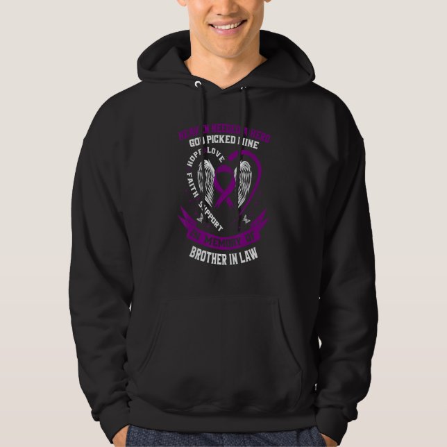 Bereavement Brother In Law Alzheimers Awareness Me Hoodie (Front)