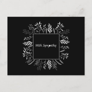 Bereavement , Condolences Holiday Postcard