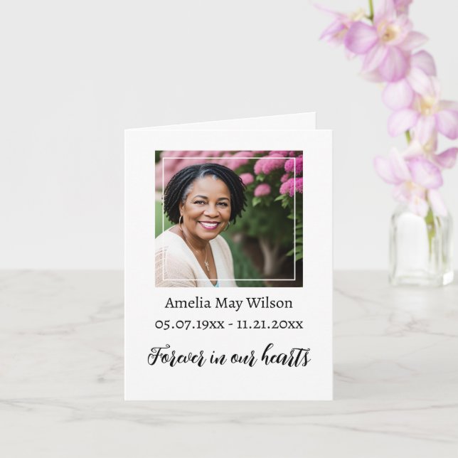 Bereavement Thank You  Card (Orchid)