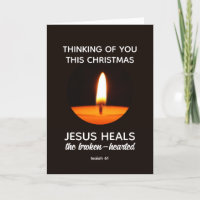 Bereavement THINKING OF YOU Jesus Heals Christmas