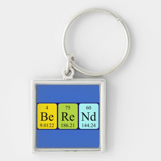 Berend periodic table name keyring (Front)
