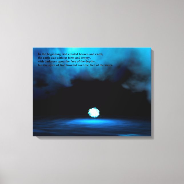 Bereshit - In The Beginning Canvas Print (Front)