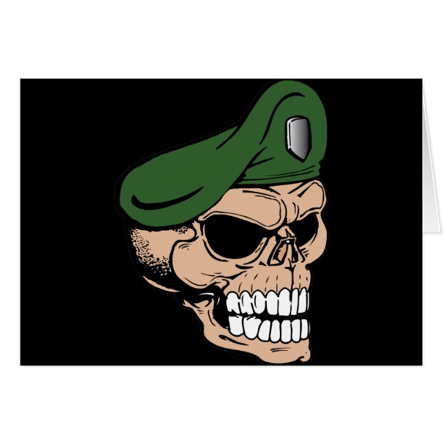 Béret vert de crâne (Devant horizontal)